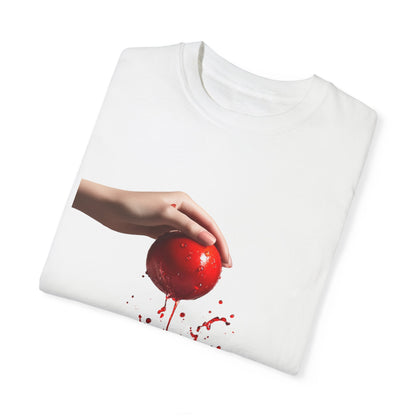 Interactive Tomato Splash T-Shirt - Unisex Garment-Dyed Tee