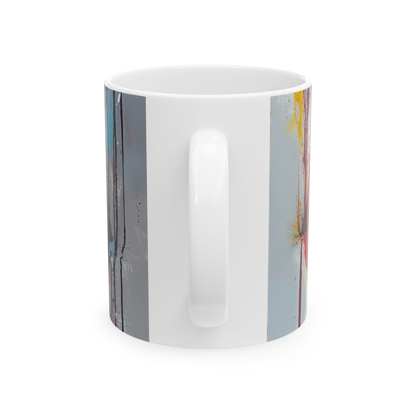 Bold Lip Art Ceramic Mug | Stylish 11oz & 15oz Coffee Cup for Trendy Coffee Lovers