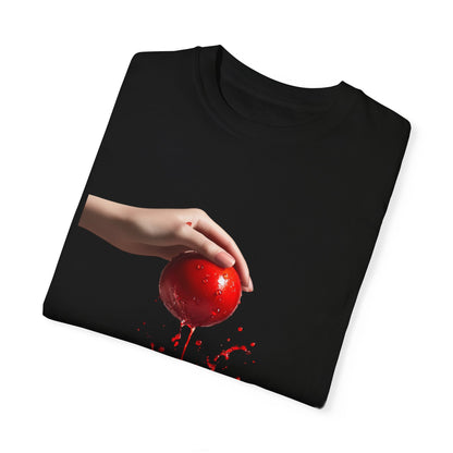 Interactive Tomato Splash T-Shirt - Unisex Garment-Dyed Tee