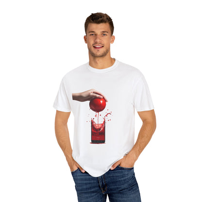 Interactive Tomato Splash T-Shirt - Unisex Garment-Dyed Tee